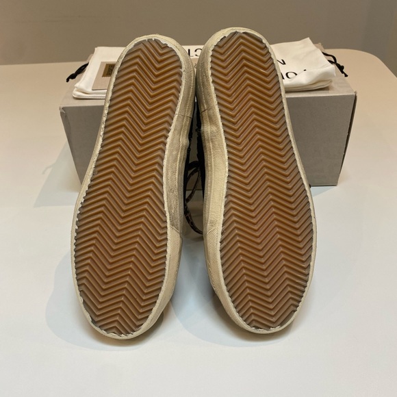 Golden Goose Slide Sneaker in Black Suede/Silver sz 38 New in Box - Picture 10 of 15